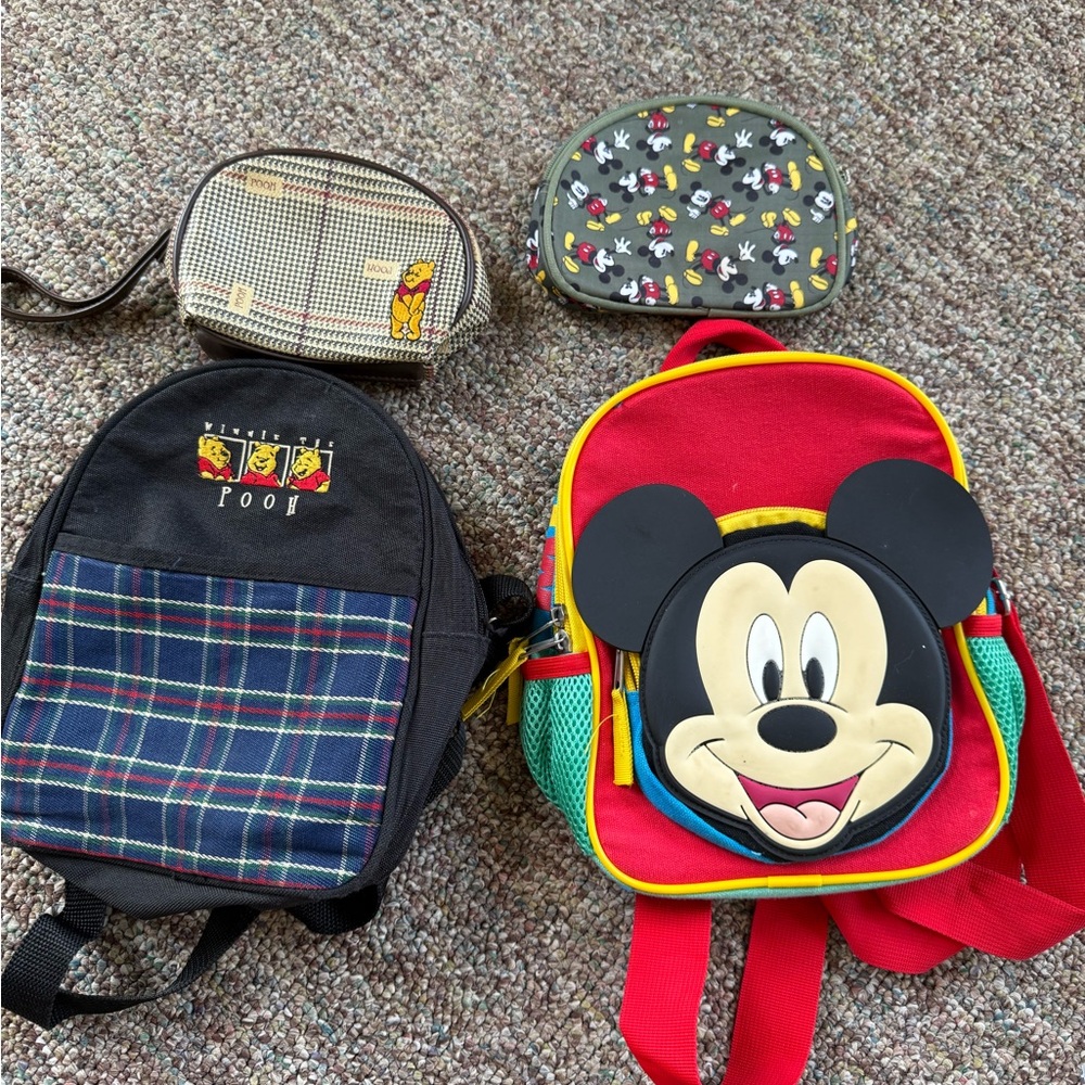 Disney Vintage Small Backpacks with Pouches